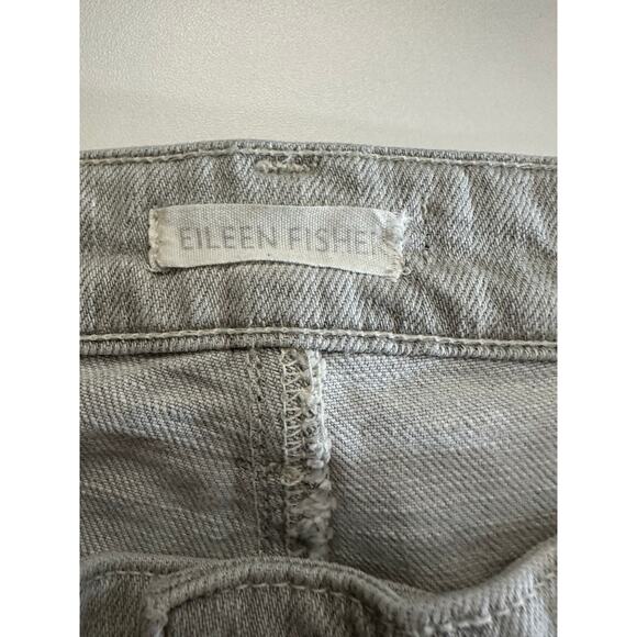 Eileen Fisher Sz 31x28 Gray Wash Organic Cotton Stretch Skinny Jeans Sustainable - Picture 3 of 9